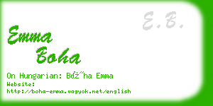 emma boha business card